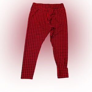 Red and Black Checkered Pants